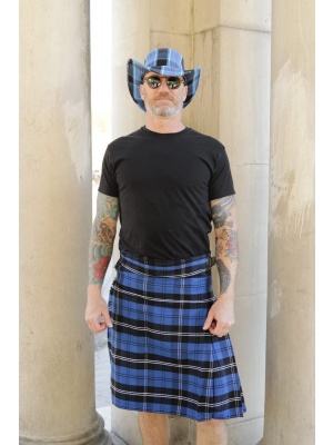 BLUE RAMSAY TARTAN KILT