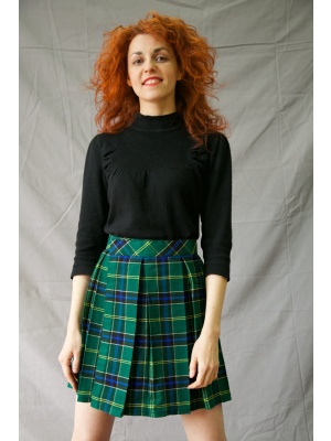 Kilt plissé par boîte pour la femme fabuleuse