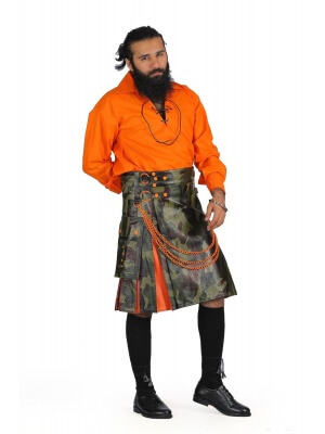 Exotic Hybrid Leather Kilt