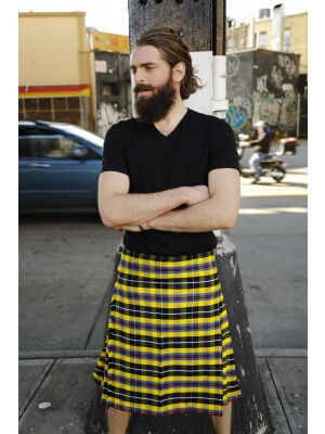 KILT EN TARTAN DE MAÏS