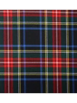 Black Stewart Tartan Fly Plaid
