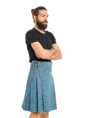 BLEU DENIM KILT