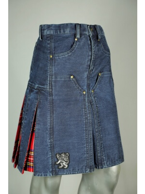 DENIM TARTAN HYBRID PANT KILT