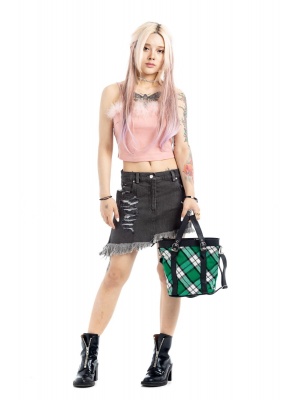 Denim Kilt For Stylish Women