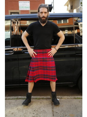 GRANT TARTAN KILT - 8 YARD