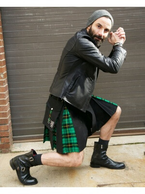 Kilt Hybride Deluxe – Tartan À Carreaux Plissé
