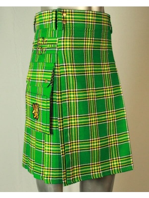 Kilt Contemporain En Tartan Irlandais