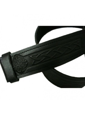 Ceinture De Kilt De Relief Par Celtic En Cuir - Velcro Réglable