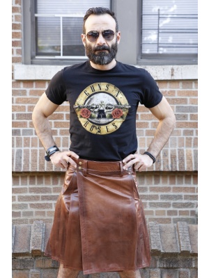 Mini Kilt Avec Enveloppement En Cuire