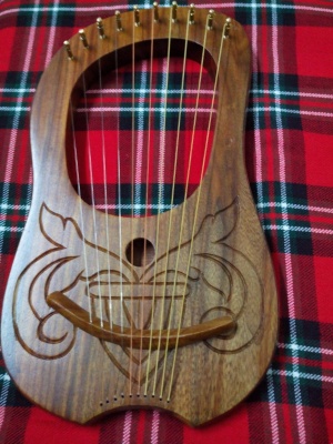 Bois De Rose D'instrument D'harpe De Lyra