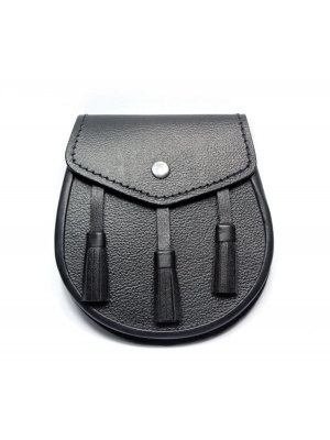 Escarcelle Occasionnel En Cuir Noir Simple De Jour