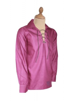 chemise pourpre de kilt de Ghillie - sur mesureChemise Pourpre De Kilt De Ghillie - Sur Mesure