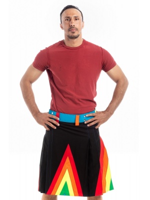 RAINBOW KILT FOR STYLISH MAN