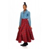Long Tartan Skirt - Velcro