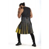 Yellow Exotic Hybrid Leather Kilt