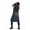 Black Exotic Hybrid Leather Kilt
