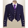 Prince Charlie Jacket Et Gilet De Bleu Marine - Sur Mesuresure