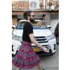 PINK TARTAN KILT - 8 YARD