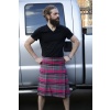 PINK TARTAN KILT - 8 YARD