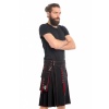 BLACK AND RED HYBRID KILT