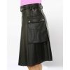 Kilt En Cuir De Luxe Avec Des Poches Élégantes