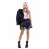 Stylish Denim Tartan Skirt