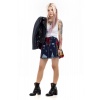 Stylish Denim Tartan Skirt