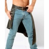 Kilt En Cuir Steinkunk Avec Poches Zippée