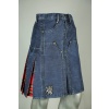 DENIM TARTAN HYBRID PANT KILT