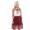 Fringe Tartan Skirt