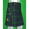 Kilt Noir De Contemporain De Tartan De Montre