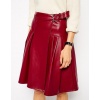 Jupe De Kilt Avec L'enveloppe En Cuir  