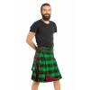 MODERN STYLE BOX PLEATED TARTAN KILT