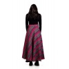 Long Tartan Skirt - Button Zipped