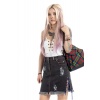 Denim Kilt With Lace String