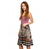 Denim Tartan Skirt For Decent Girl