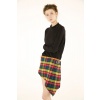 V-Cut Tartan Skirt | jupe écossaise
