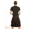 BLACK AND RED HYBRID KILT