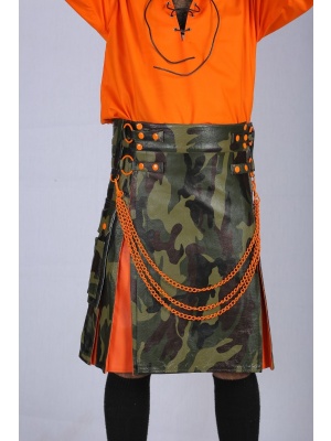 Exotic Hybrid Leather Kilt