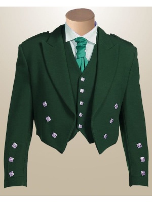 Vert Charlie Jacket De Prince Et Gilet - Mesure De Sur