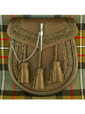 De Brown De Cuir De Pin De Serrure Escarcelle Antique De Robe Semi