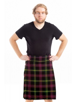 Kilt de Tartan Noir Décent