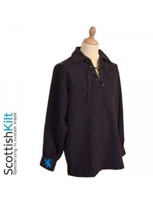 Chemise Noire De Jacobite Ghillie