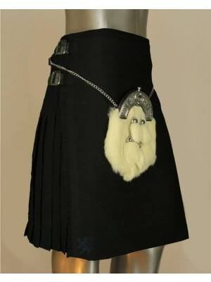 Kilt Noir En Tartan