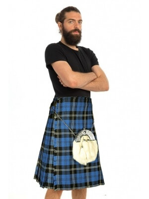 BLUE RAMSAY TARTAN KILT