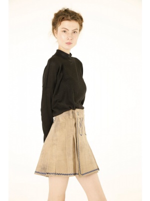 Women Bavarian Leather Kilt