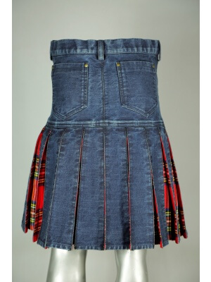 DENIM TARTAN HYBRID PANT KILT