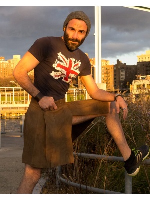 Kilt En Cuir Gothique Double Face