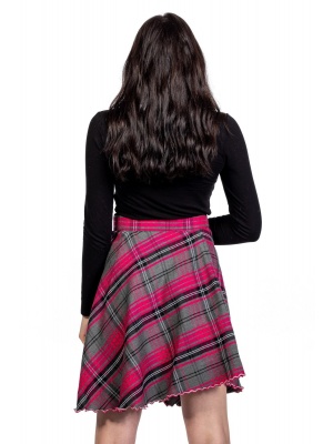 TARTAN KILT WITH FRONT BUTTONS