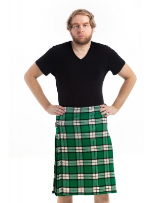 Kilt Moderne De Couleur Verte Fait En Longniddry